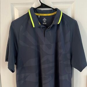 Under Armour Curry Brand Golf Blue Performance Polo Shirt